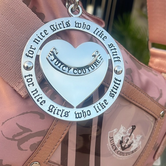 Juicy Couture 2010 Pink Satin Rare Photoshoot Bag with Tags-Never Carried - Picture 11 of 16